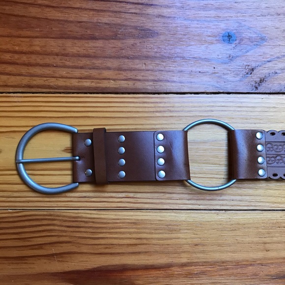 Genuine Bonded Leather Tan Accent Belt, L, NWOT - Picture 4 of 10